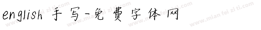 english 手写字体转换